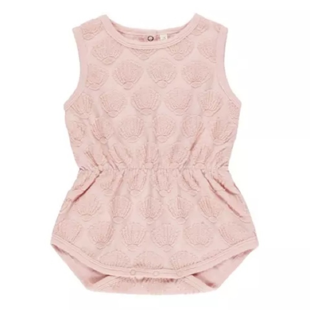 Rylee & Cru Pink Shell Romper